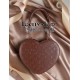 Lovely Lota Chocolate Embossed Heart Shaped Handbag(Limited Stock/3 Colours/Full Payment Without Shipping)